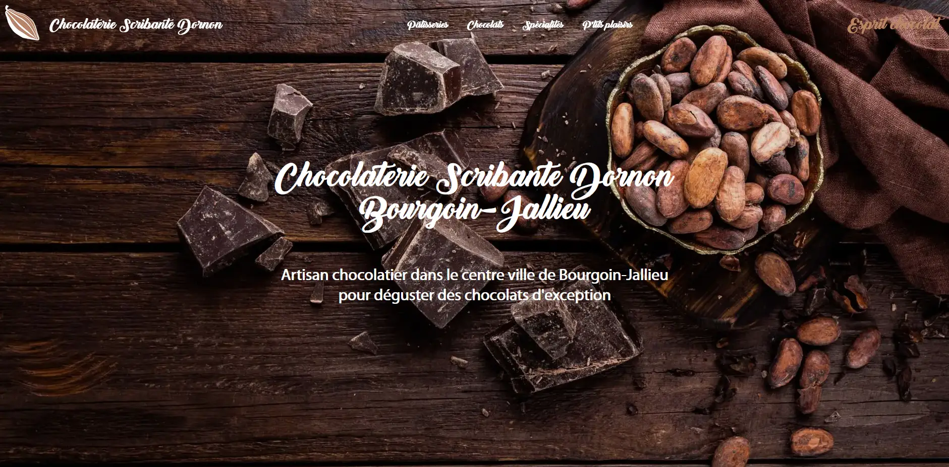 créer un site internet chocolatier, créer site internet patisserie, créer site internet boulangerie